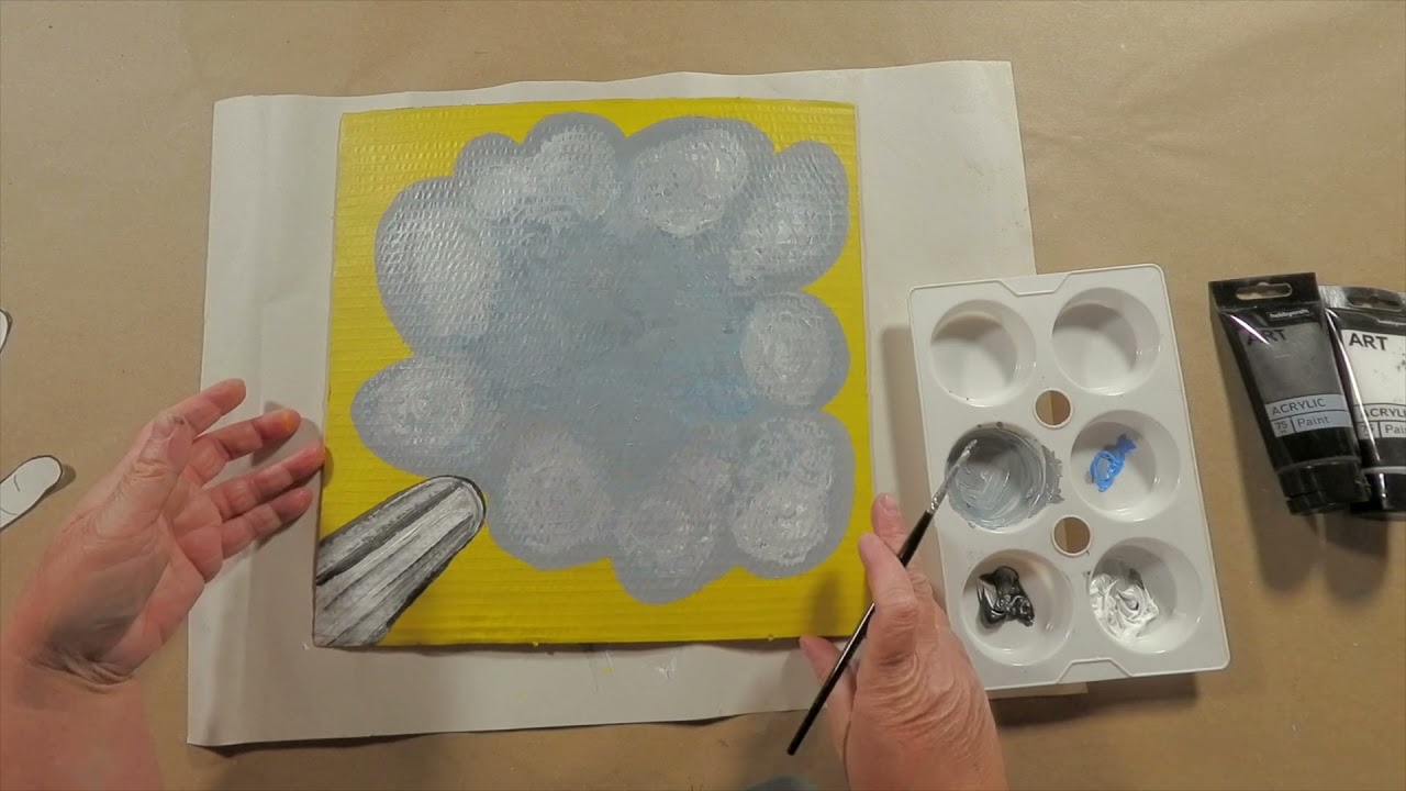 Making a protest placard: art activity