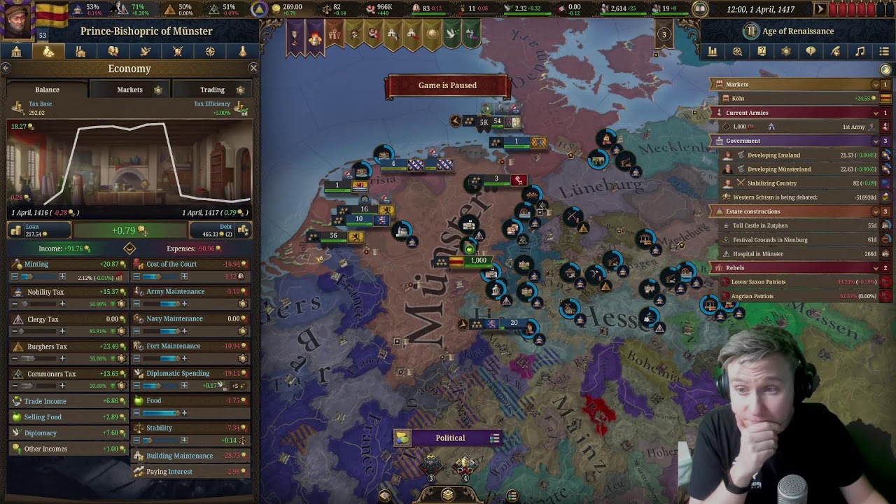 Europa Universalis V - Münster is moon cheese!