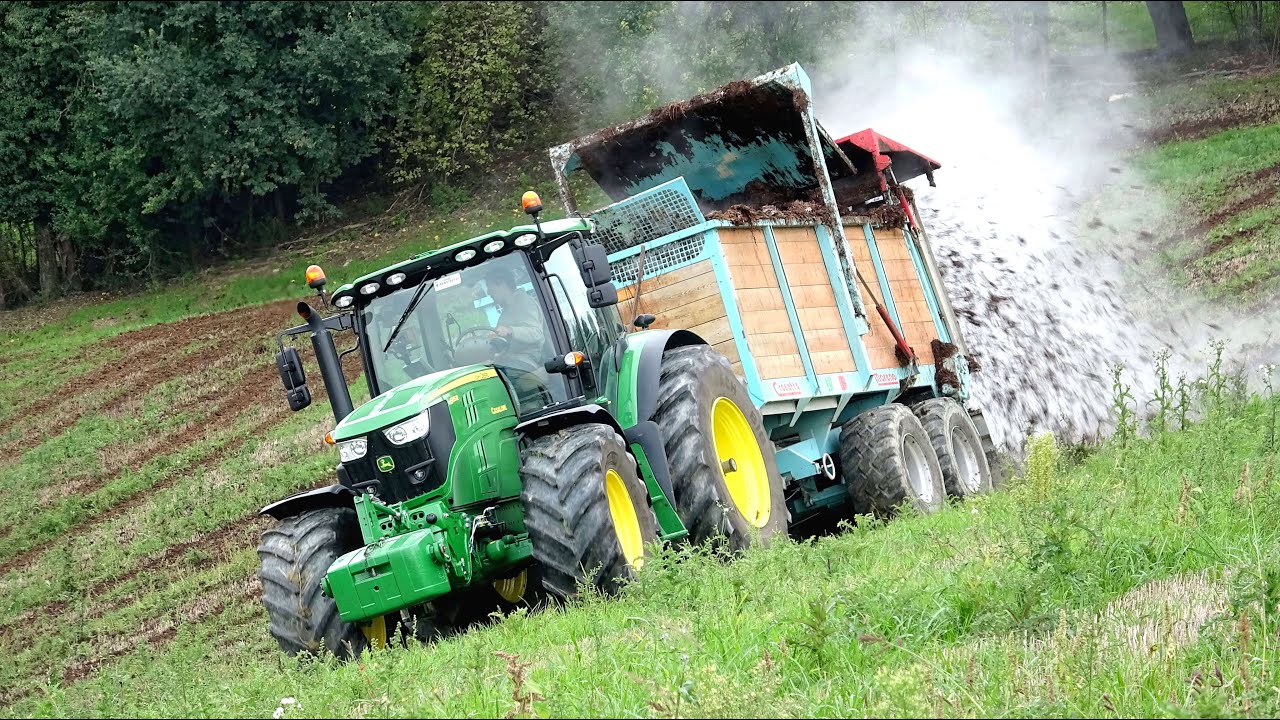 John Deere 6155R - 1950 | Crosetto SPL140 | Dalla Bona DB6100