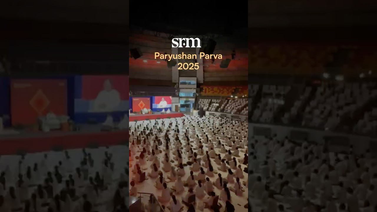 Paryushan Parva 2025 at SRM  #sriguru #meditation