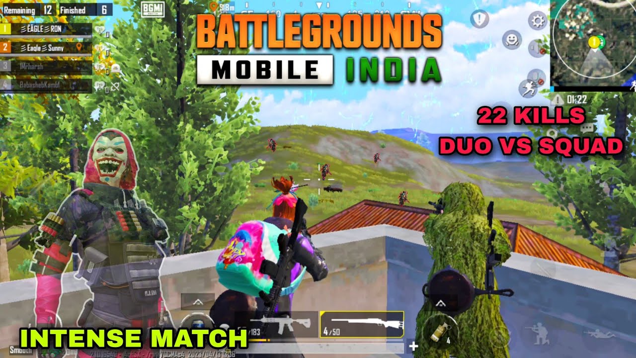 BGMI | SUPER INTENSE DUO VS SQUAD SITUAION 