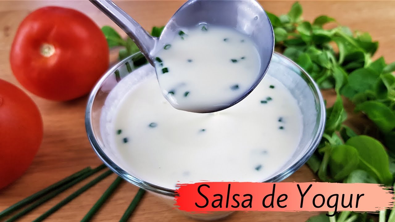 ⭐ Salsa de Yogur para ensaladas / Salsa Vinagreta de Yogur para darle un toque diferente