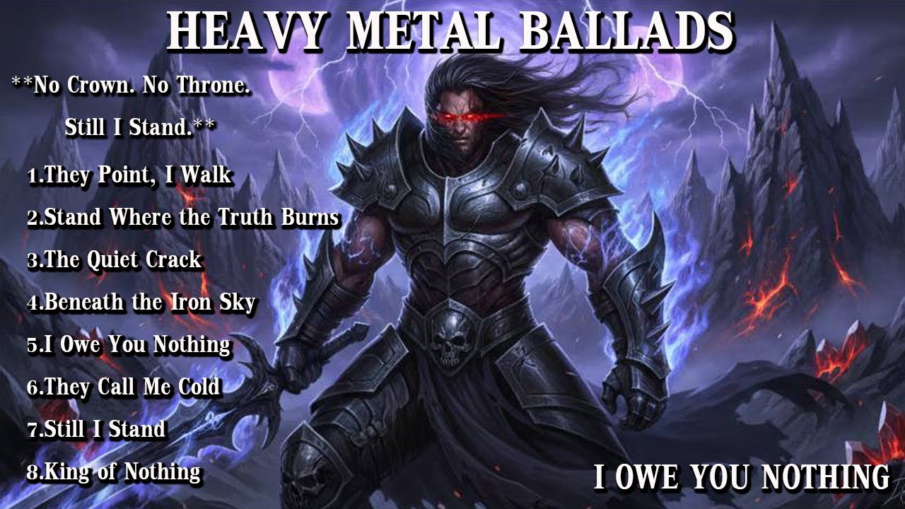 I OWE YOU NOTHING (Heavy Metal Manifesto) ,**No Crown. No Throne.Still I Stand.** , #HeavyMetal