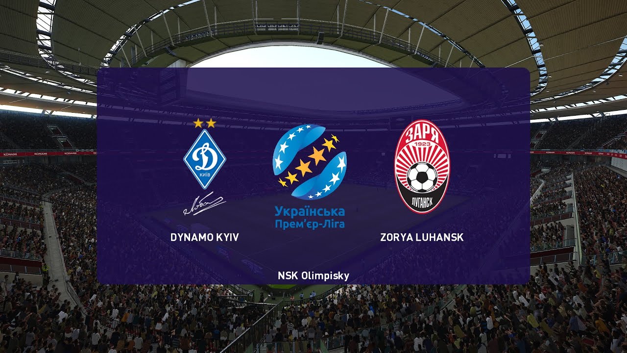 Dynamo Kyiv - Zorya 1:1 | Premier League 2021/2022 | PES 2021 Gameplay