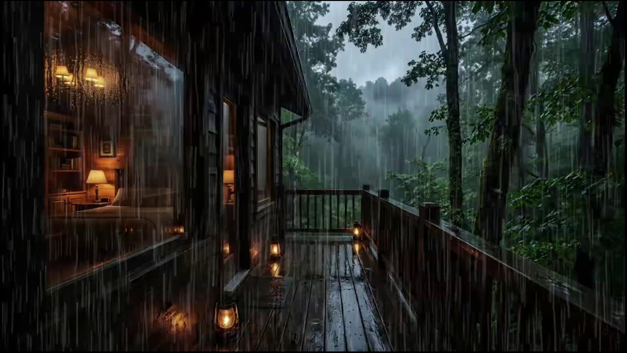 Soft Rain at a Quiet Forest Cabin 🌧 Gentle Rain Ambience for Deep Sleep and Peaceful Dreams