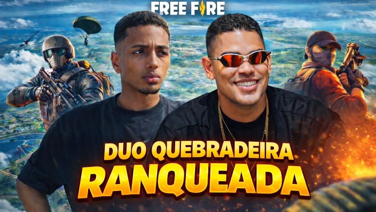 DUO COM O RACHA NO MESTRE! 🔥 FREE FIRE AO VIVO 🔥 VINIZXXP7