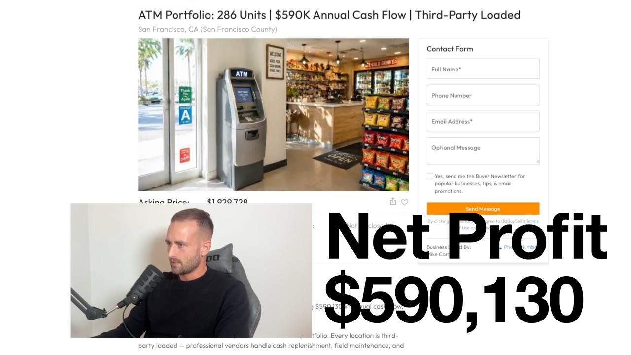 This ATM business makes $590,130 passive income.