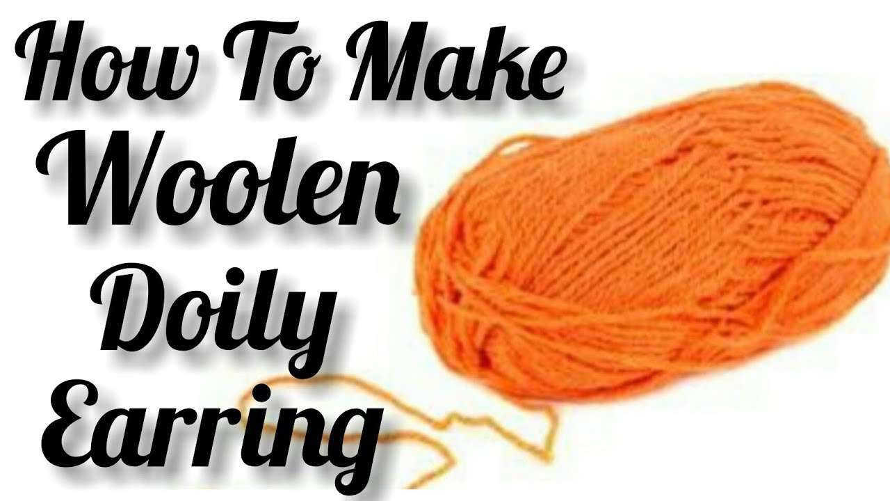 Best Out Of Woolen Earring || Easy And Beautiful Woolen Earring || Crochet Easy Doily Earring
