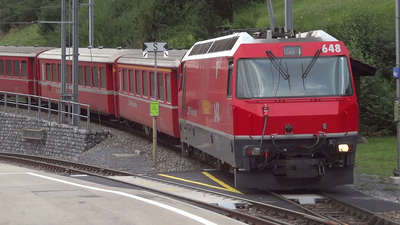Rhätische Bahn - Nostalgierzug und Regionalverkehr zwischen Filisur und Davos / Zügenschlucht