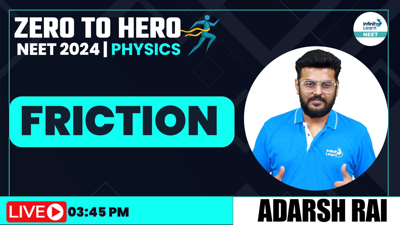 Friction || NEET Physics || Zero to Hero || @SriChaitanyaAcademyNEET