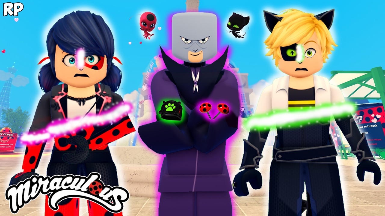 HAWK MOTH DISCOVERS LADYBUG AND CAT NOIR IDENTITIES NO MIRACULOUS RP - MIRACULOUS ROBLOX!