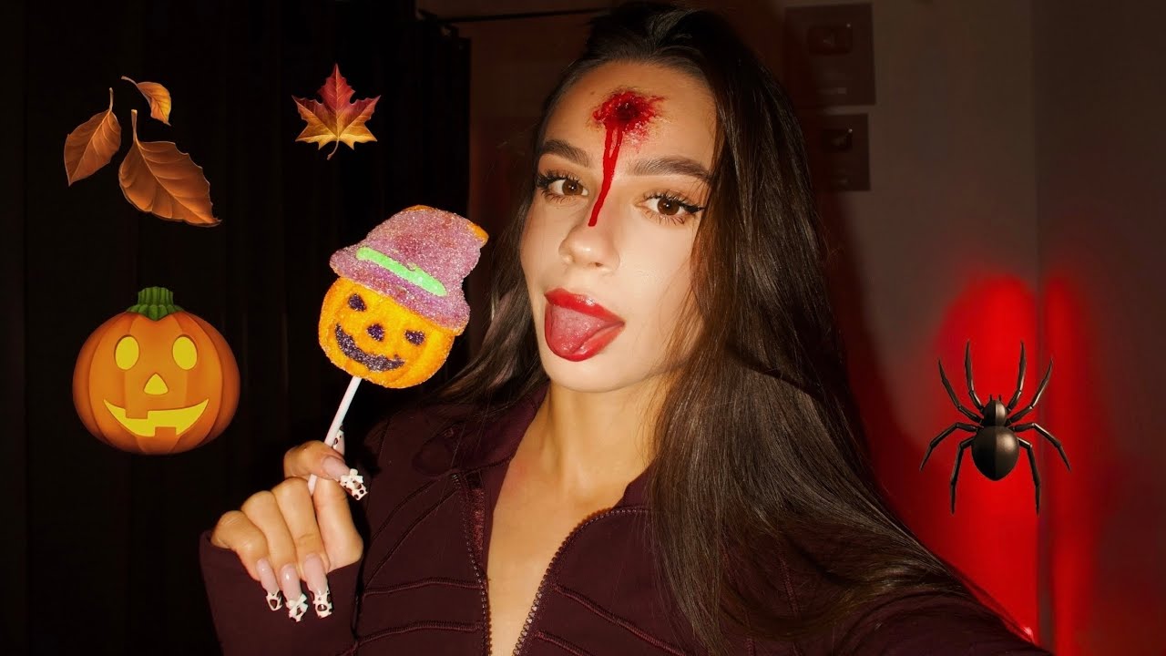 ASMR Halloween Edition 👻 Whispers & Taps to Help You Sleep 🎃 #fakeblood