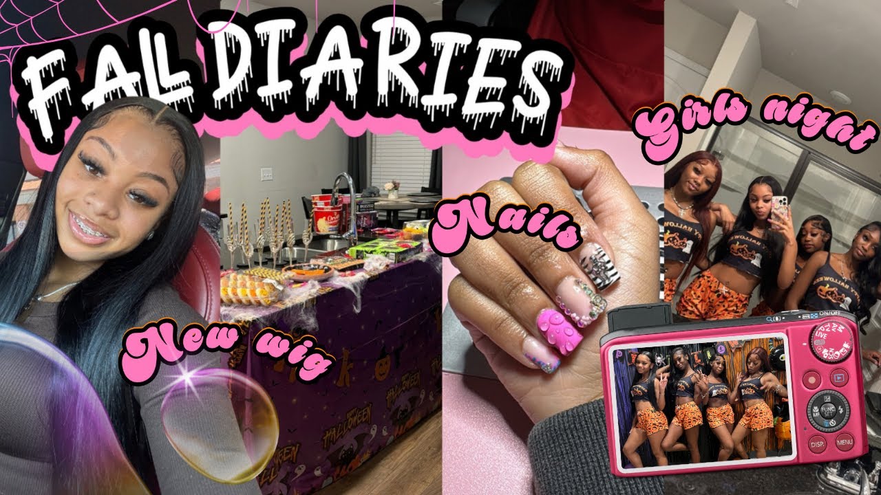 FALL DIARIES 002✰ | spooky girls night, new wig, nails, shopping || Ra’Mariah Alexia