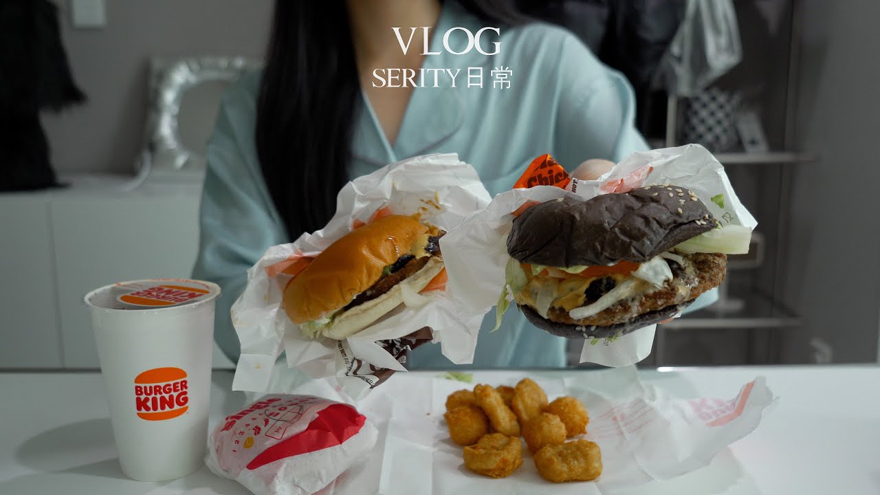 SUB•VLOG🥘 자취생의 밥 먹는 낙으로 산다, 열무비빔밥과 뜨끈한 된장찌개, 두부강정, 애호박덮밥, 디저트39 오믈렛 크로칸슈, 버거킹, 순대국