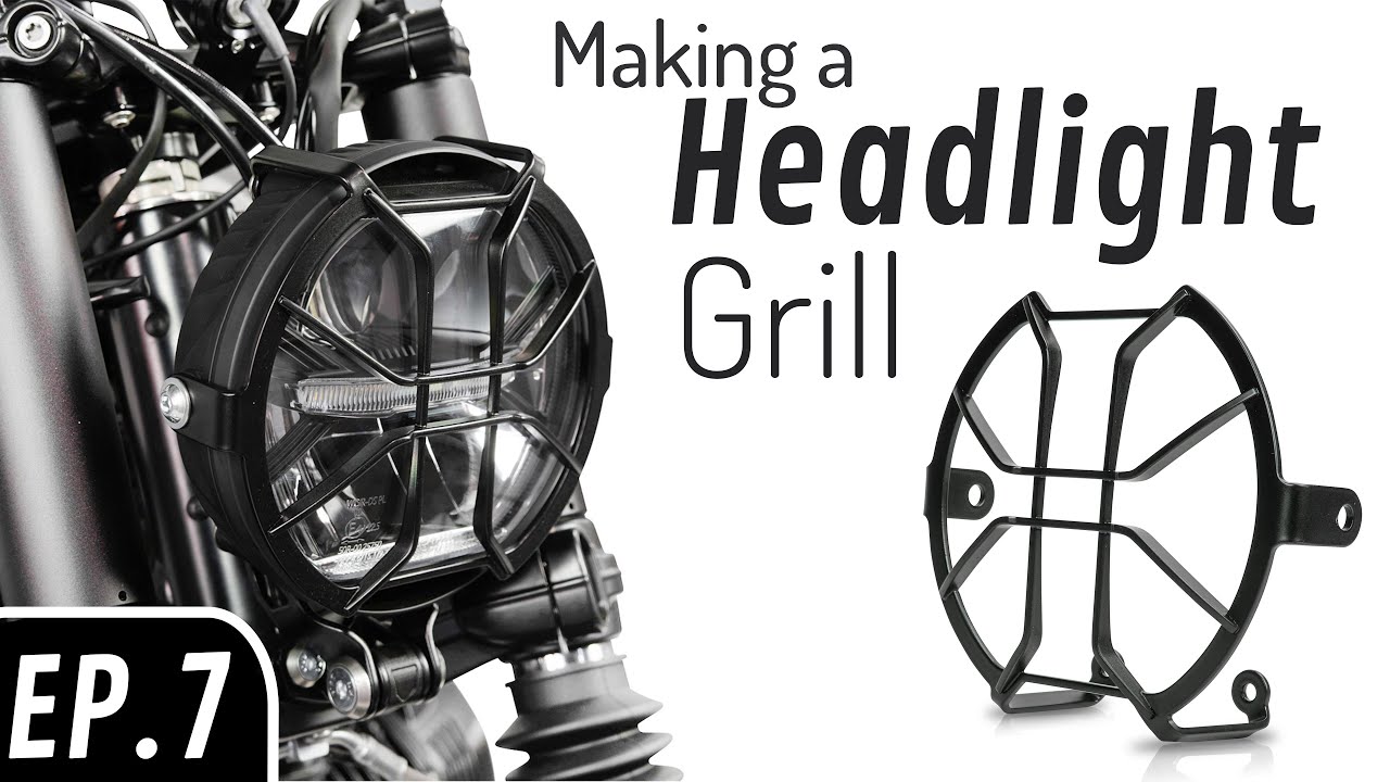 Making a Headlight Grill for a Thunderbolt Lamp | RnineT Scrambler Ep. 7