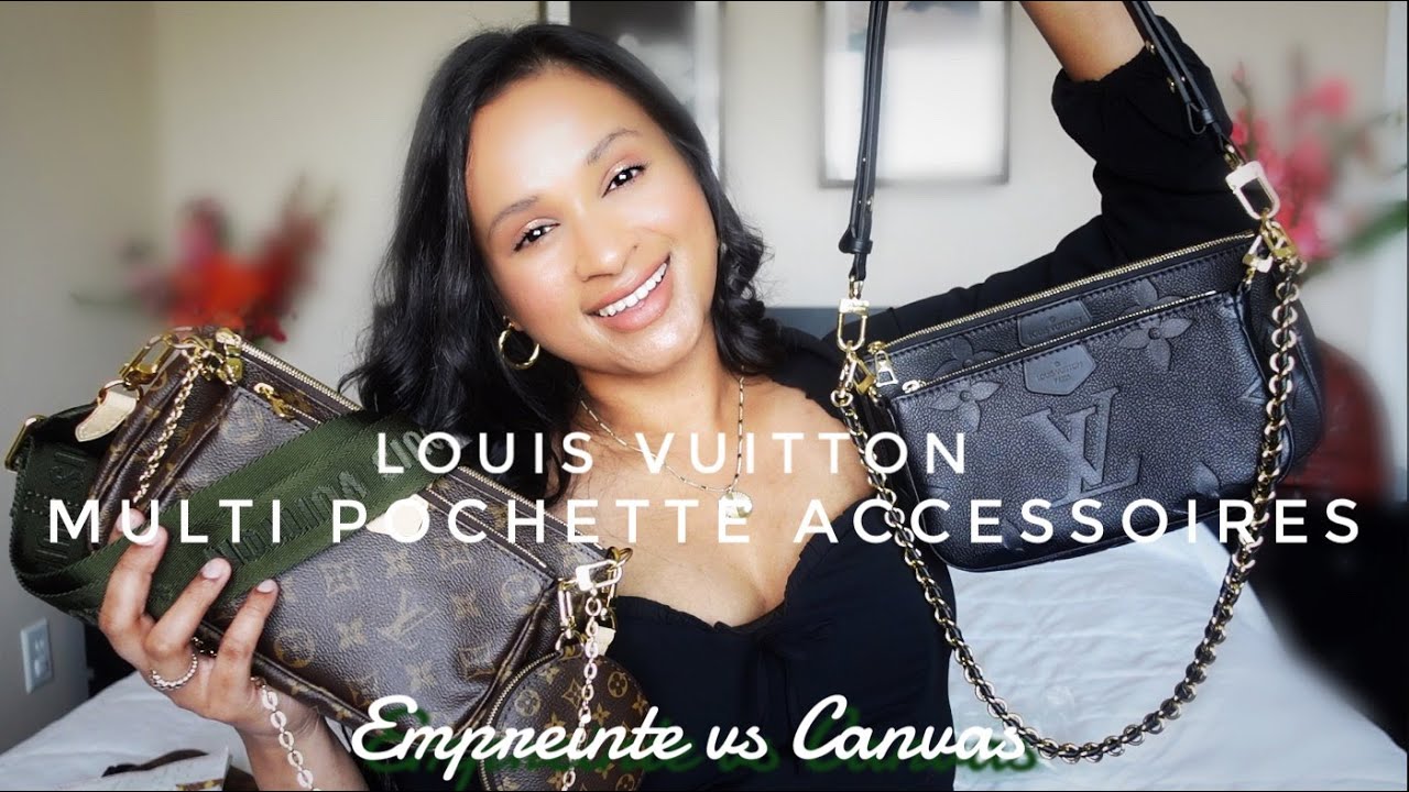 Louis Vuitton MULTI POCHETTE ACCESSOIRES : EMPREINTE VS CANVAS