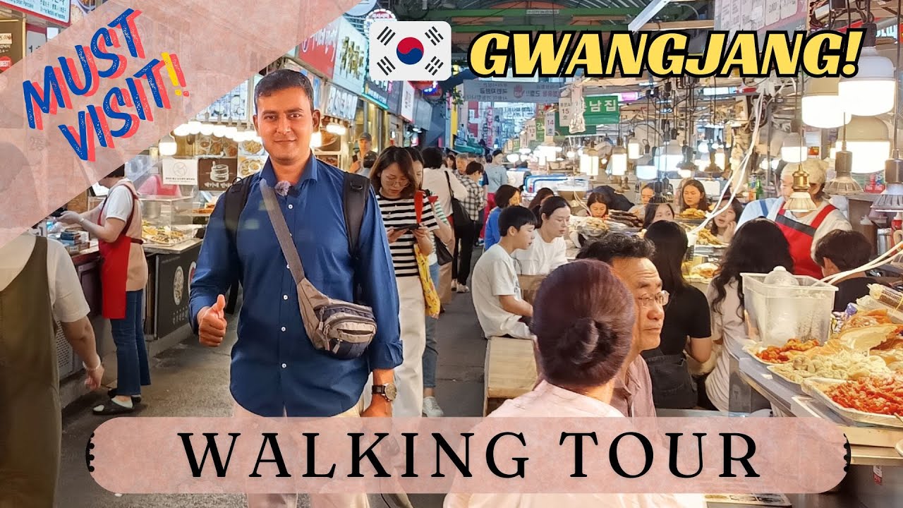 Walking Tour of the Famous Gwangjang Market, Seoul, South Korea 🇰🇷