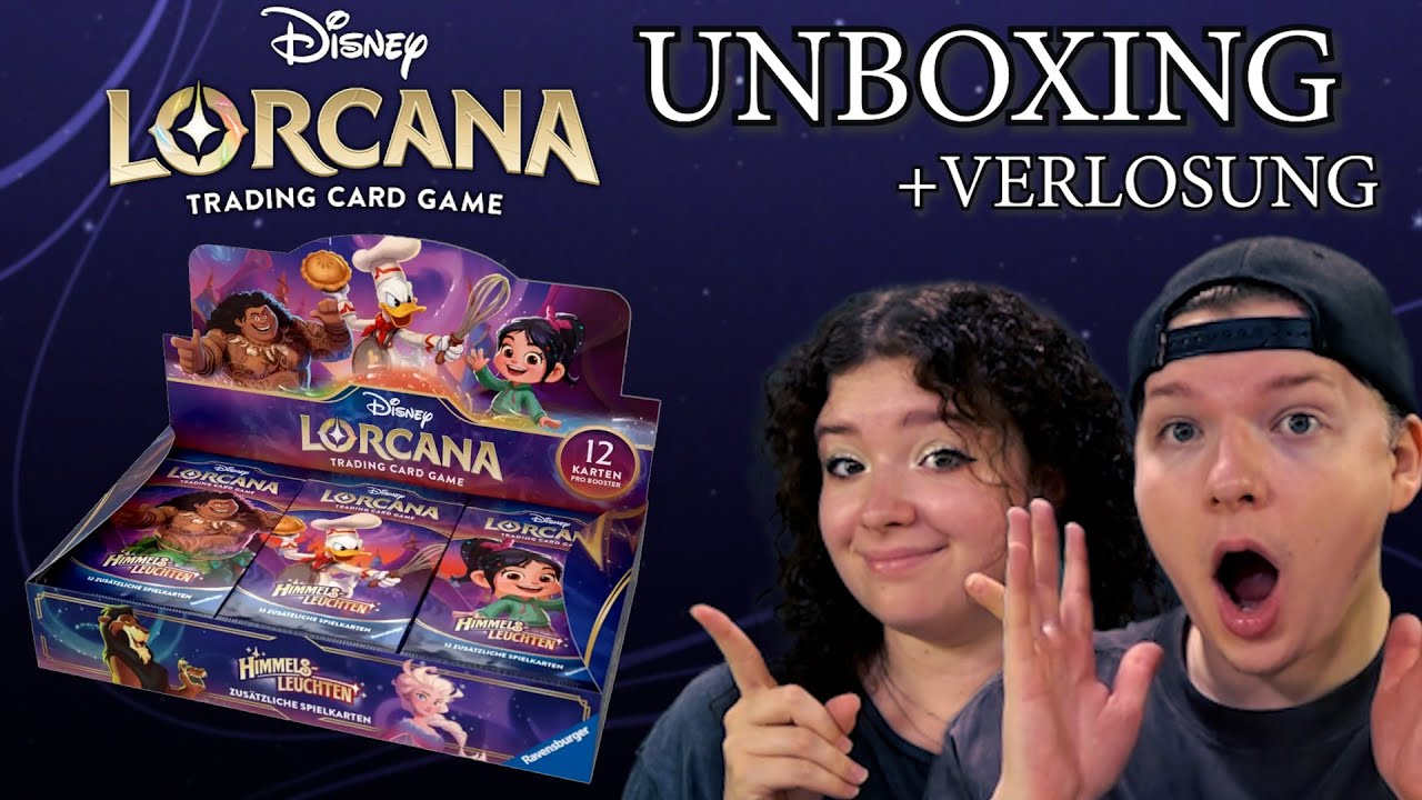 Disney Lorcana Himmelsleuchten Booster Display Opening deutsch | shimmering skies unboxing | Trader