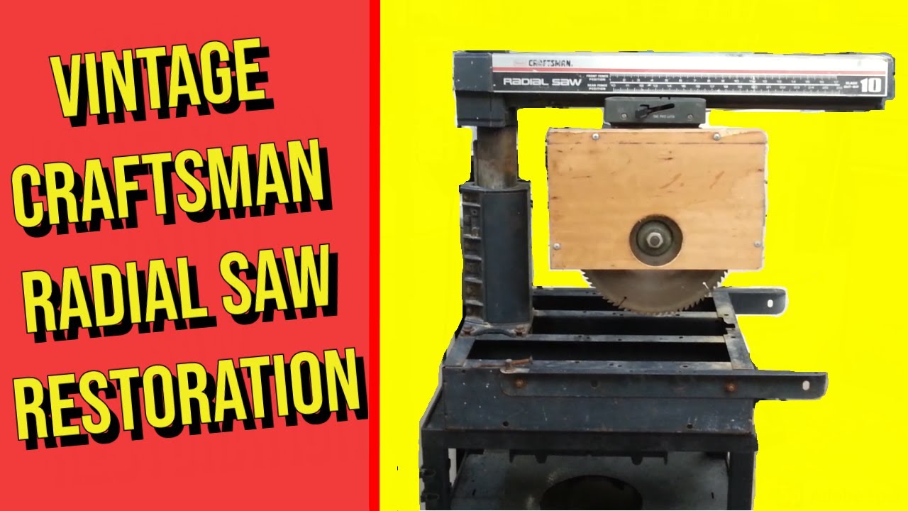 Vintage Craftsman Radial Saw Restoration - Tool Restoration