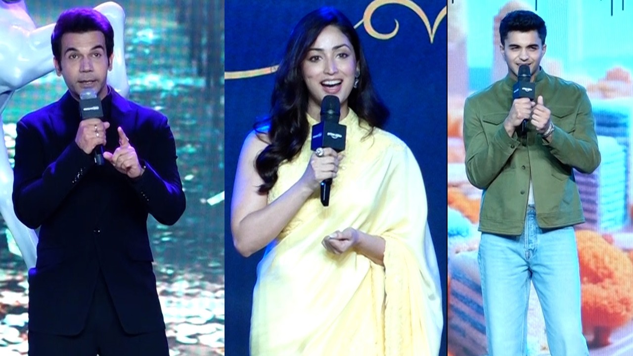 Rajkummar Rao, Yami Gautam, Aanand L. Rai At The Yearly New Announcements Amazon Prime Video