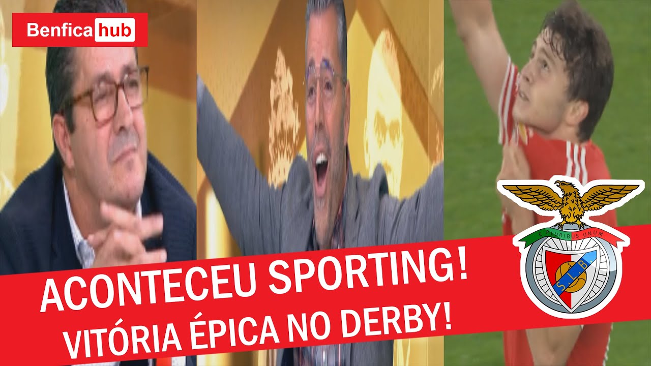 ACONTECEU SPORTING! REMONTADA NOS DESCONTOS DÁ VITÓRIA ÉPICA NO DERBY | CMTV+IMAGENS MINUTOS FINAIS