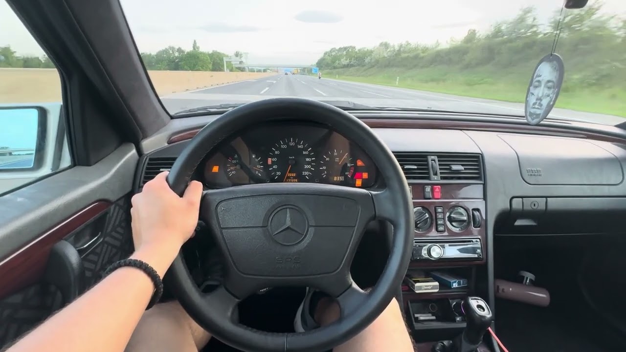 MERCEDES BENZ C200 DIESEL W202 AUTOBAHN POV