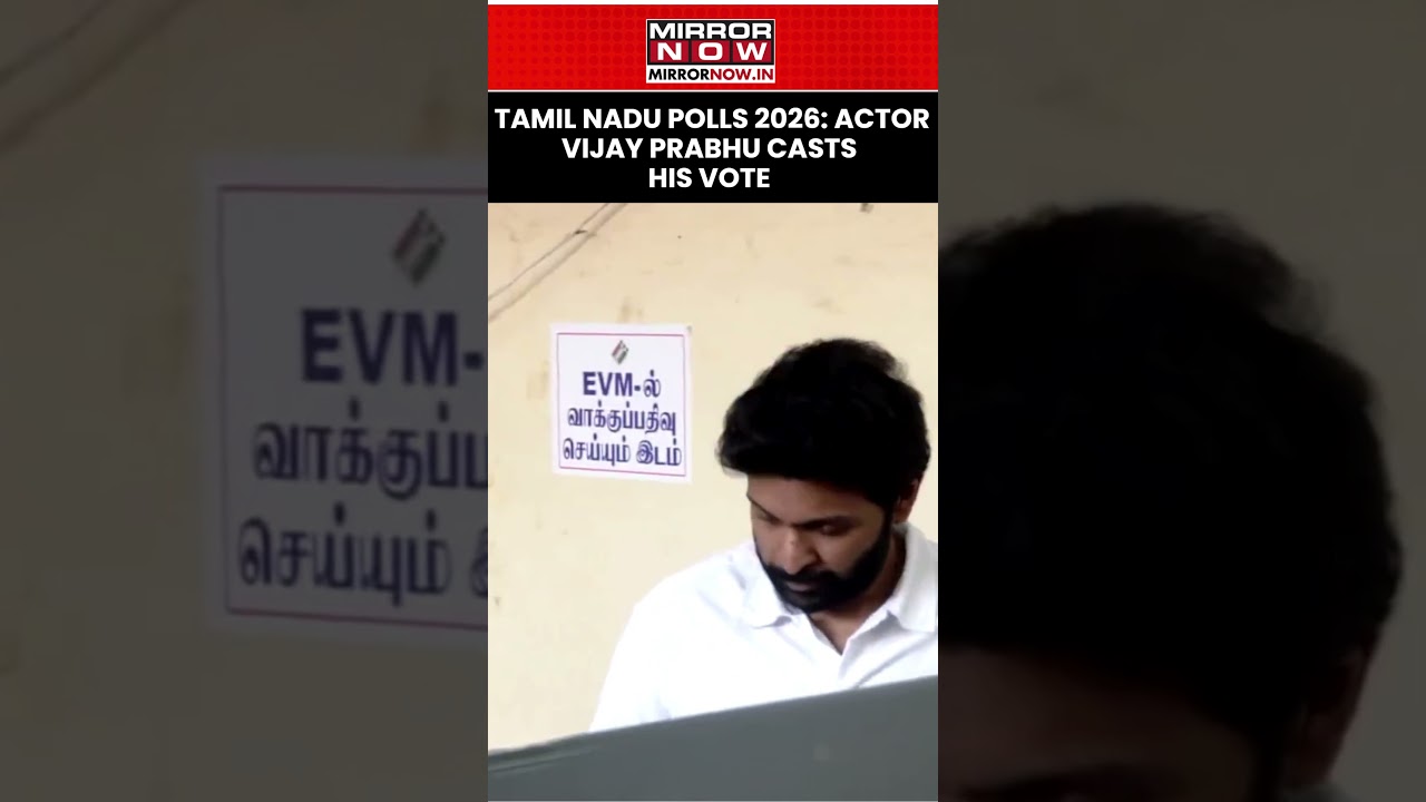 Tamil Nadu Elections 2026: Actor Vijay Prabhu Casts His Vote At Polling Booth #shorts