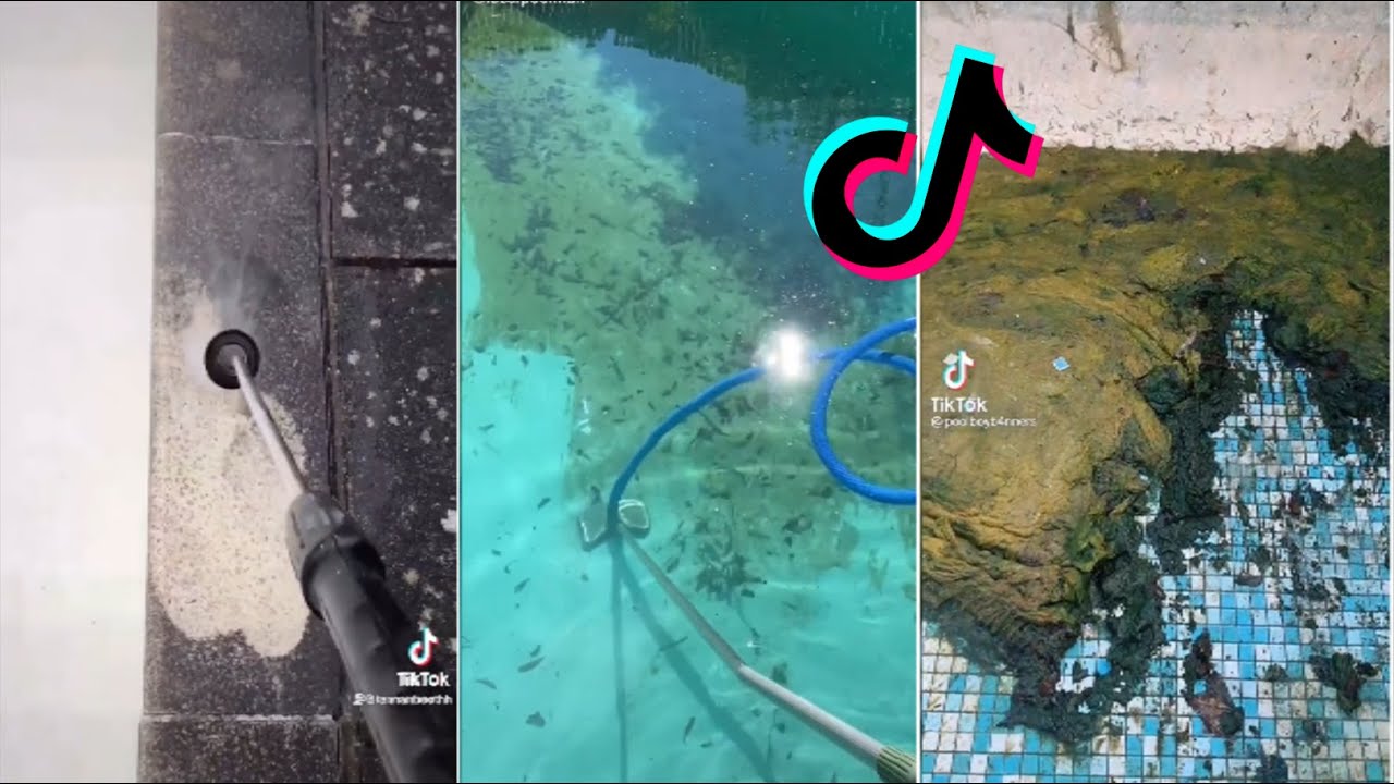POOL CLEANING TIKTOK COMPILATION