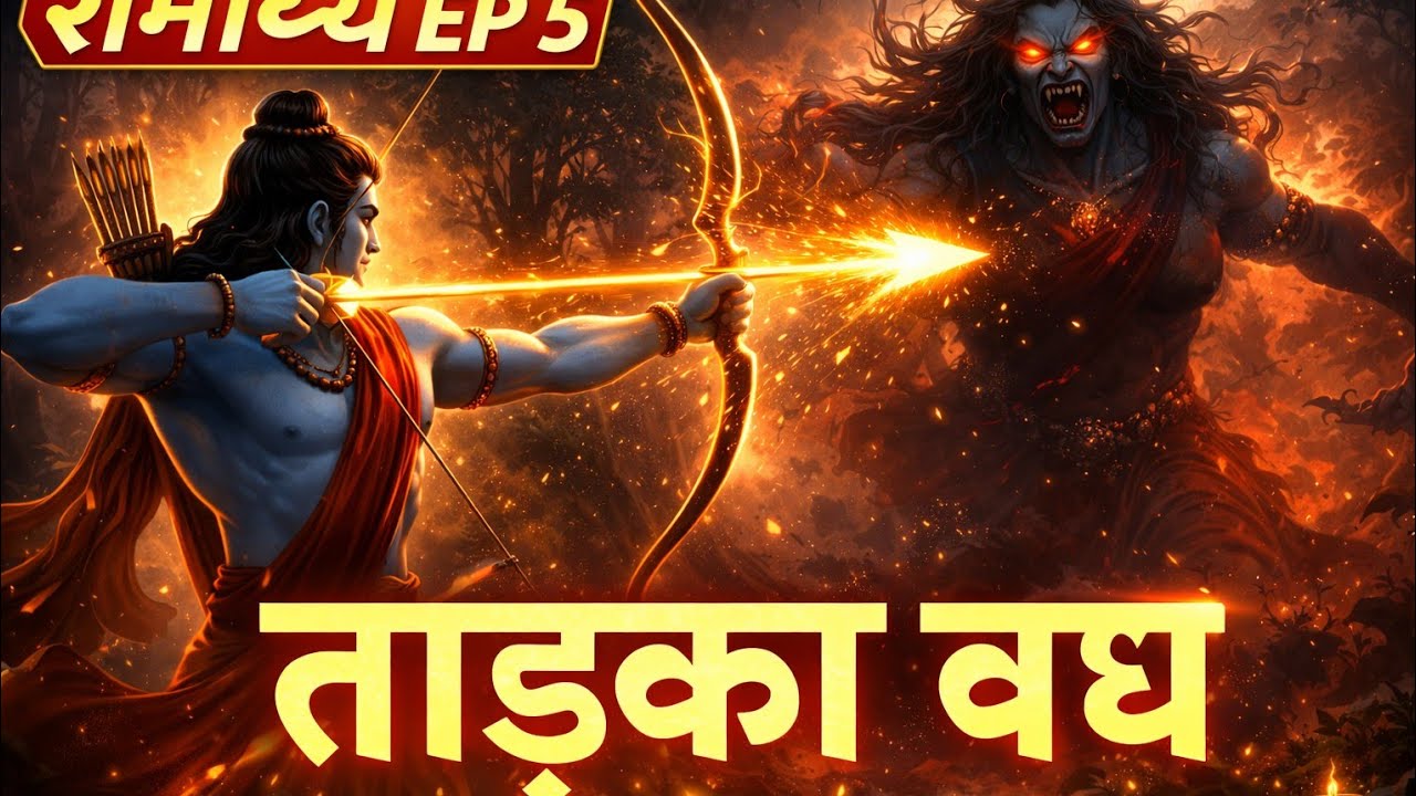 रामायण EP 5 | ताड़का वध | अधर्म पर धर्म की पहली विजय/Ramayan Ep5|Tadka Vadh| First Victory of Dharma