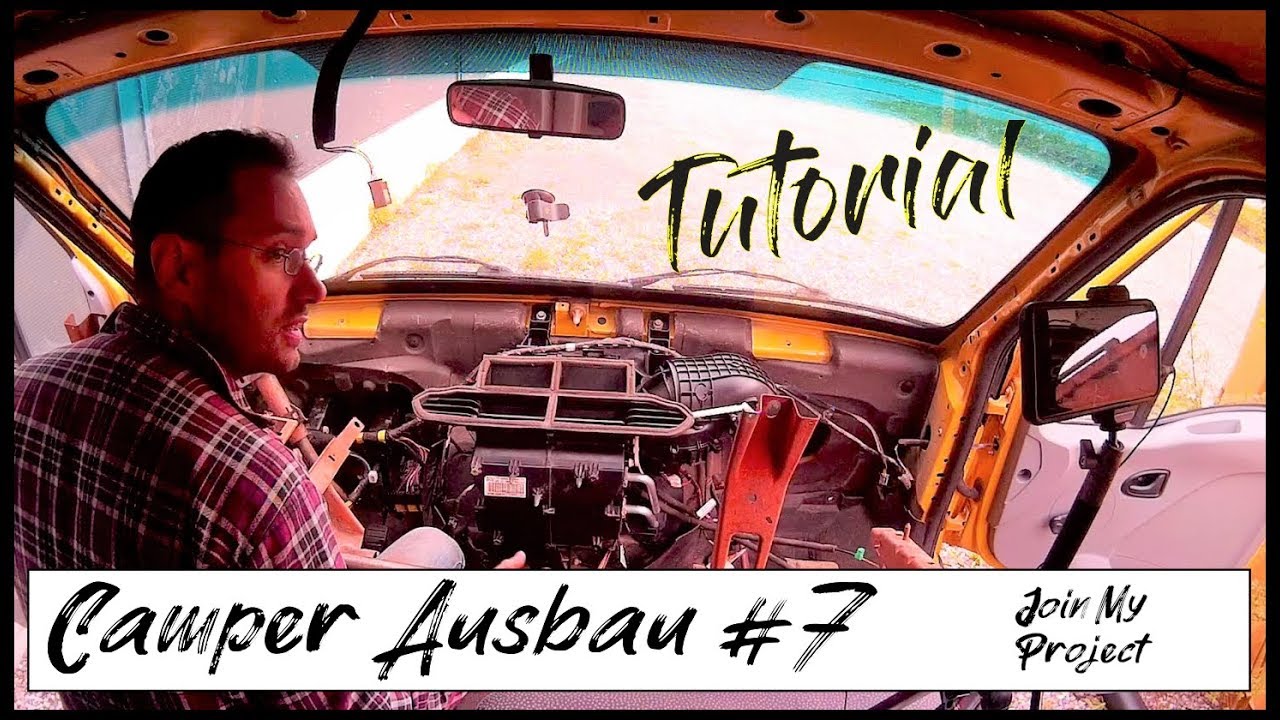 Tutorial Einbau Gebläse, Wärmetauscher, Armaturenbrett im Opel Movano | Camper Umbau DIY #07