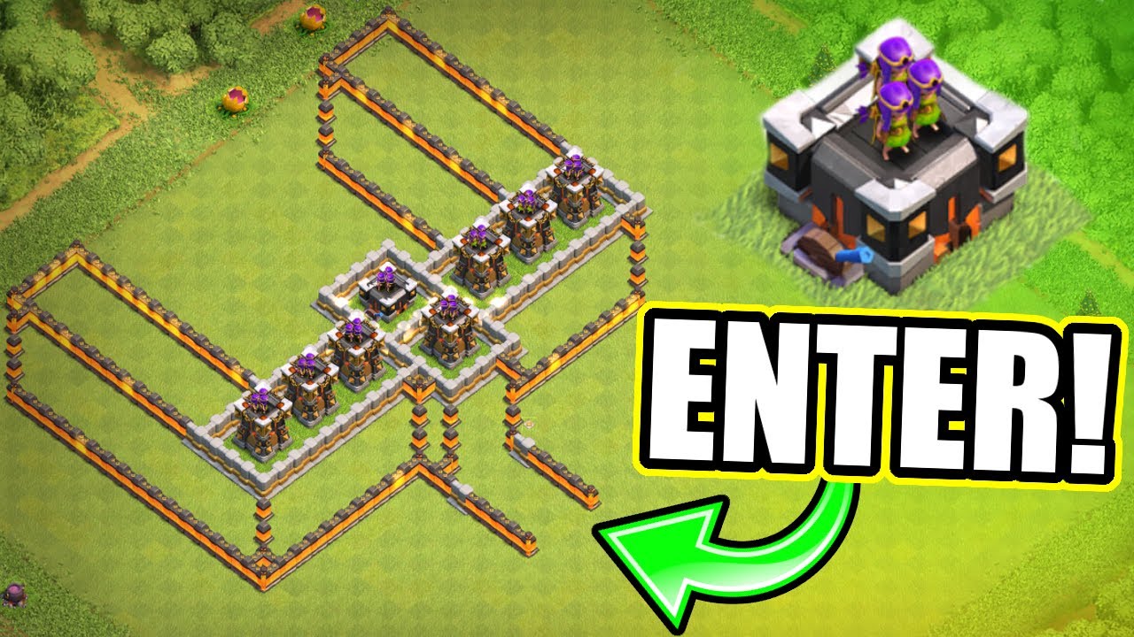 GEAR UP 3D TROLL BASE! - Clash Of Clans - PROTECT THE GEARED ARCHER TOWER!
