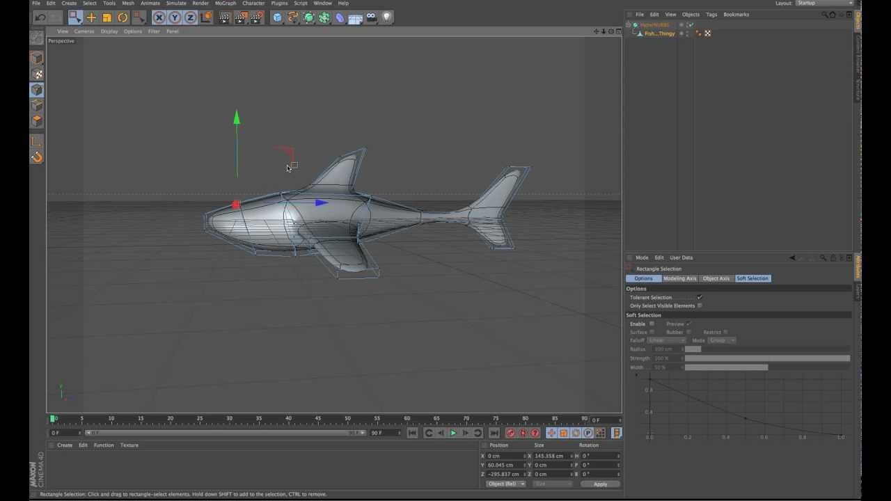 Cinema 4D: organic modelling using hypernurbs