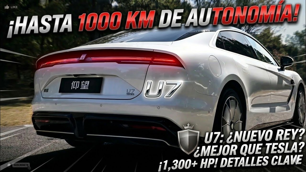 BYD YANGWANG U7 1,300 HP Rompe la Barrera de los 1,000 Kms