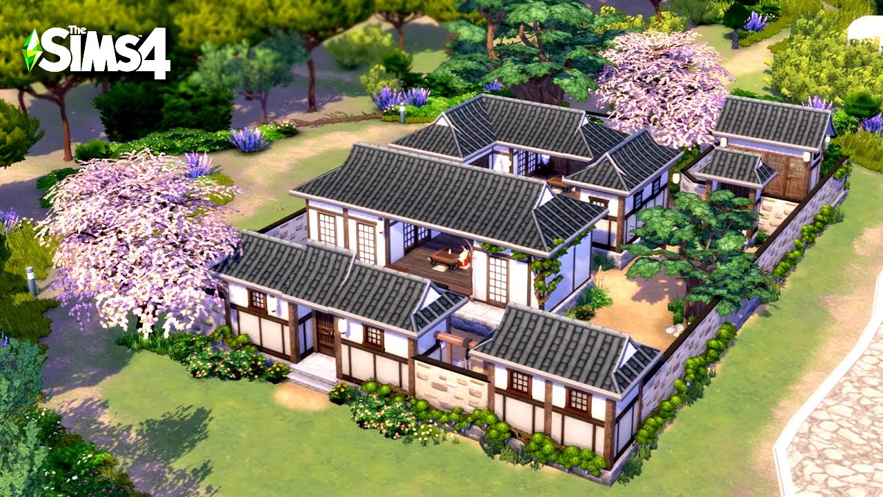 [심즈4 건축] 한옥 Sims4 Speed Build NoCC Korean Traditional House(Hanok)