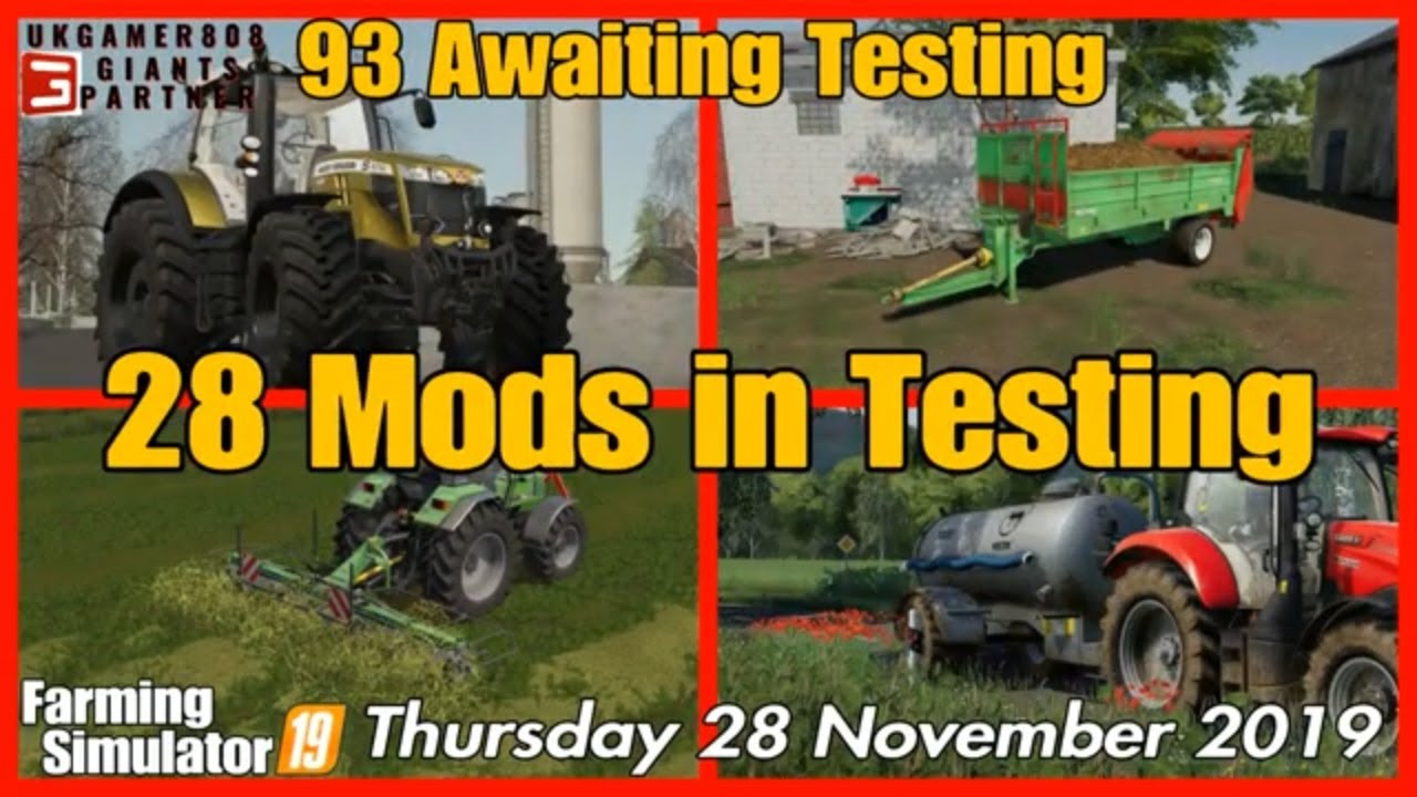 Mods in Testing list fs19 Mod hub Update New Mods fs19 #fs19modsreview