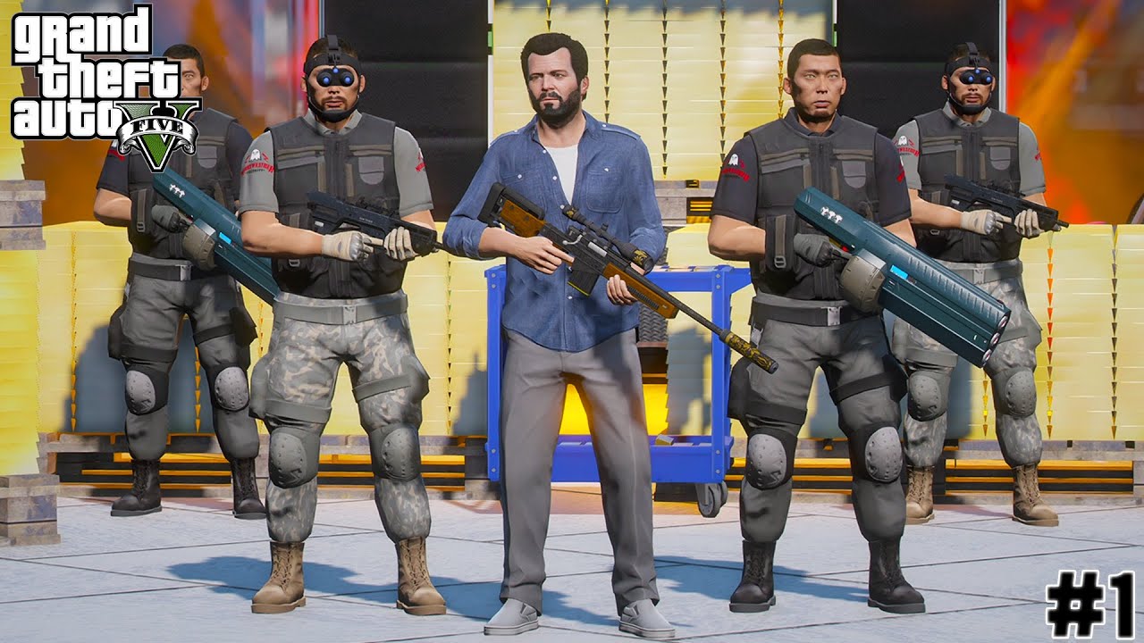 MICHAEL STEALS $500 MILLION GOLD FROM DUGGAN BOSS | GTA V GAMEPLAY