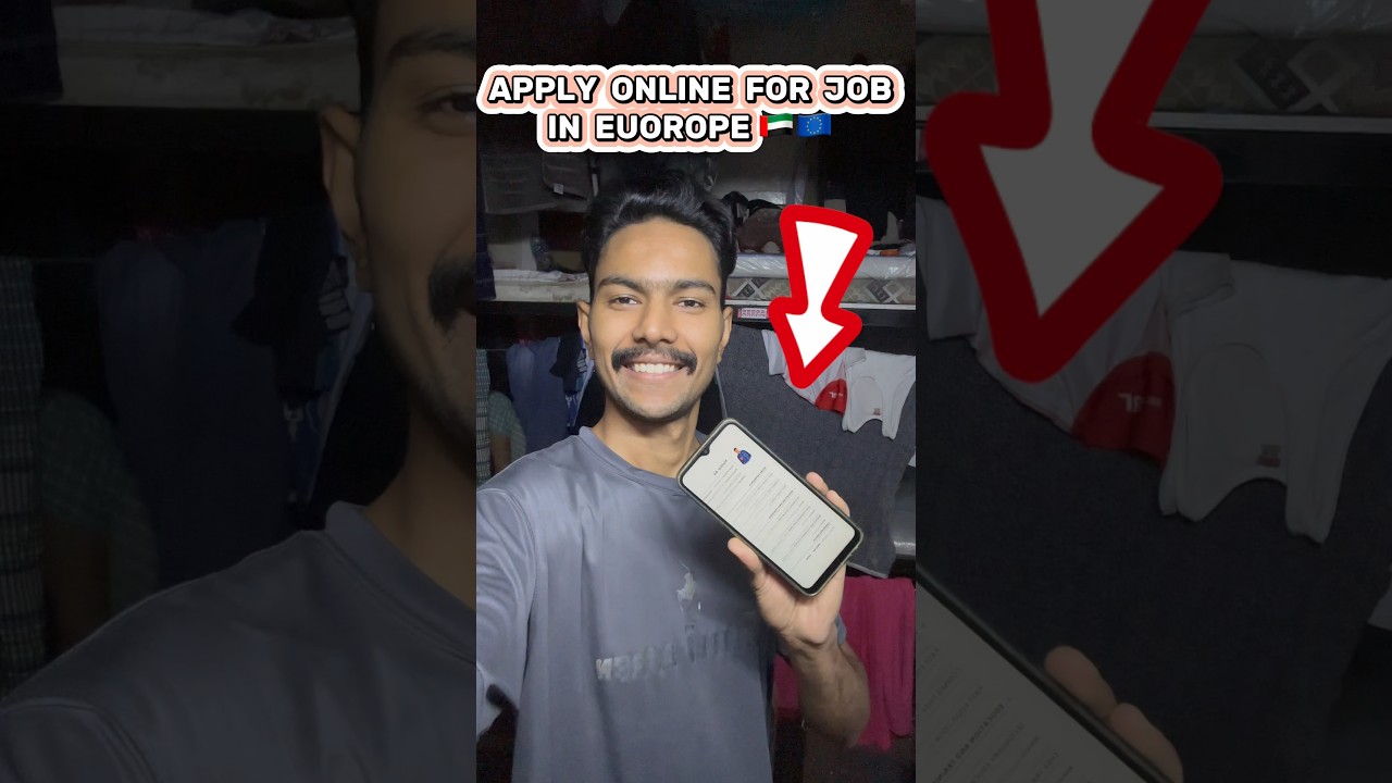 How to Apply For job in Europe 🇦🇪🇪🇺 #malta #maltajob #poland #minivlog #shorts #dubailife #viral