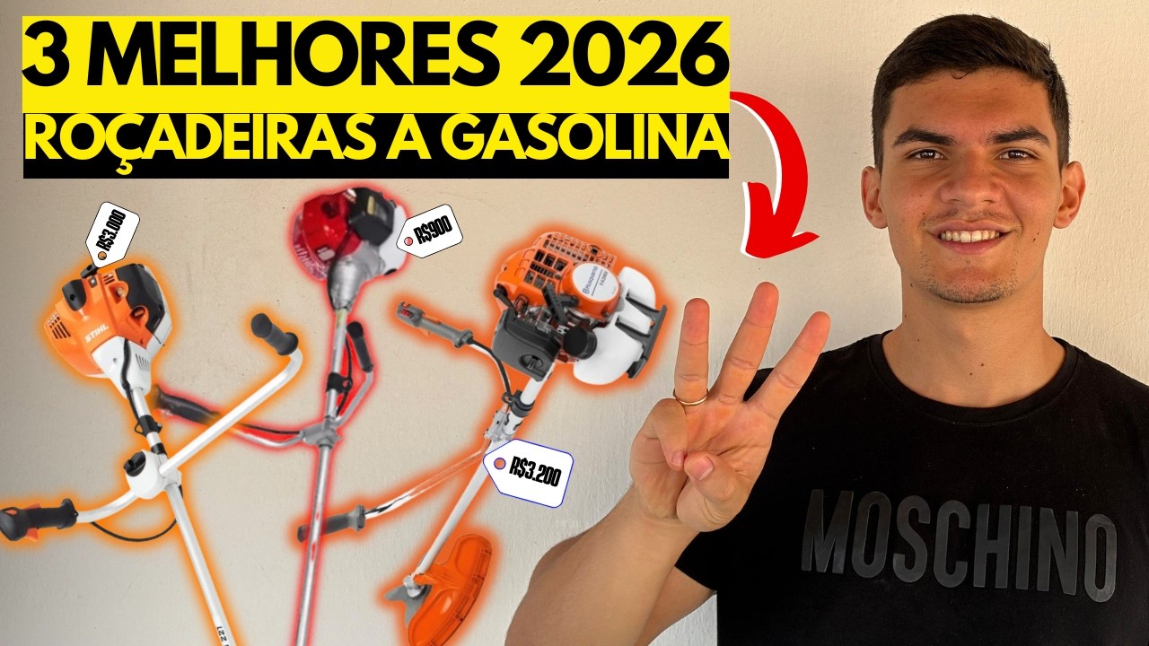 Top 3 Melhores Roçadeiras a Gasolina para Comprar em 2026 | Uso Doméstico ao Profissional