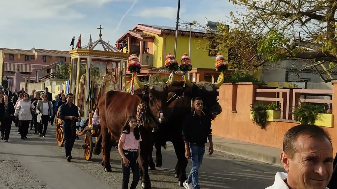 Processione in onore di San Gregorio. Maracalagonis 6 Maggio 2023