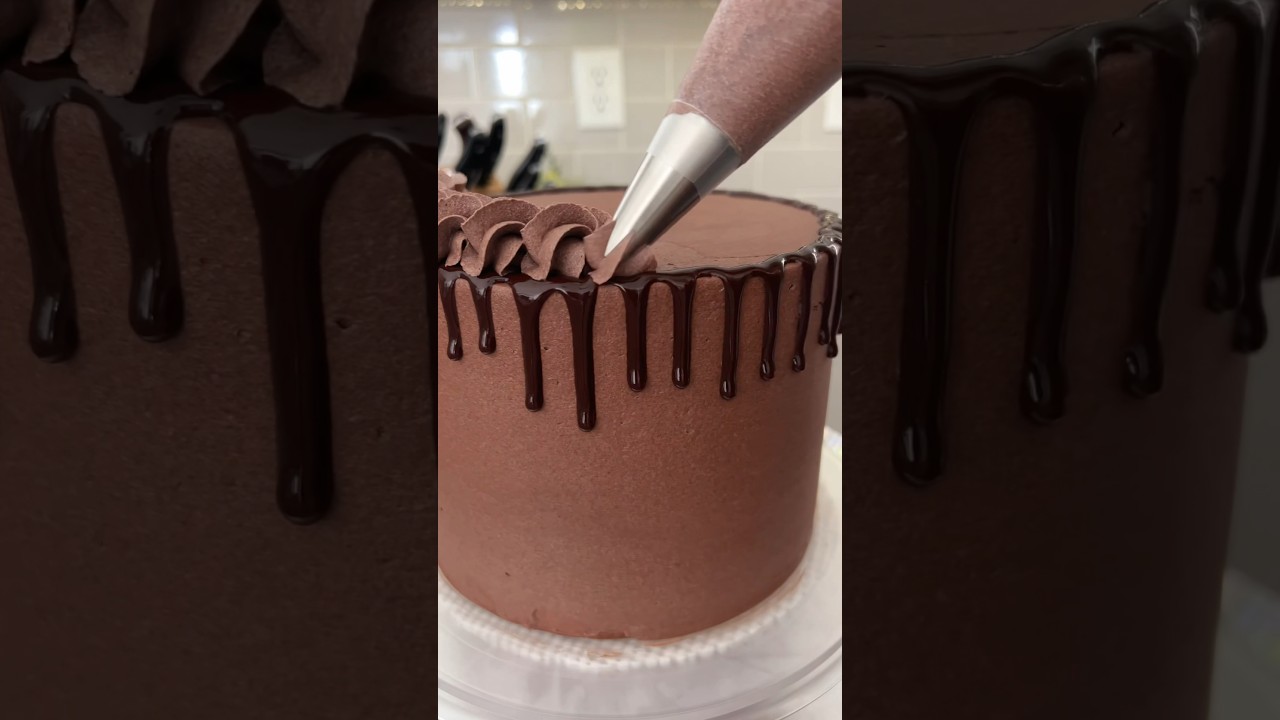 Chocolate buttercream frosting! Recipe on cakemehometonight.com!