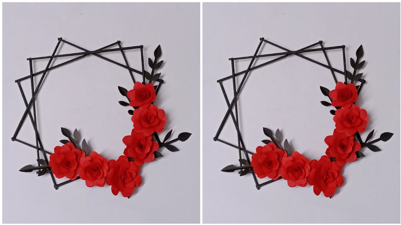 How to make beautiful wall haning Il Wall having with paper Il wall hanging ideas Il crazy crafts