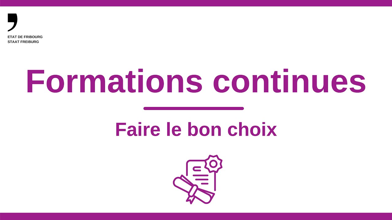 (3/3) Formation continue. Comment faire le bon choix ?