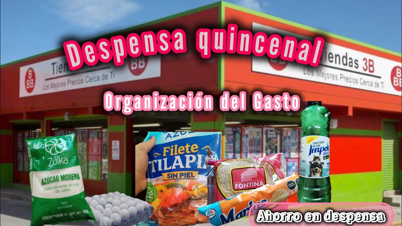 ✔️ Despensa quincenal en Tiendas 3B Haciendo mis primeras reservas de despensa. 