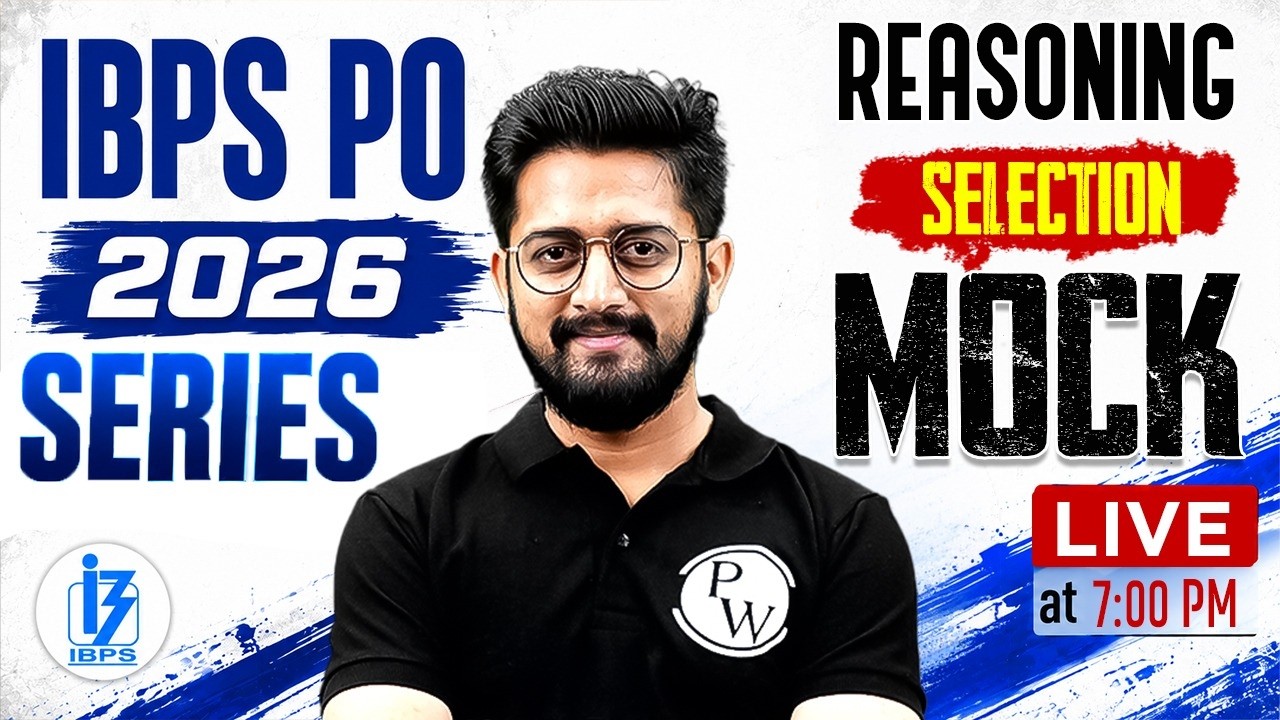 IBPS PO 2026 | Reasoning Mock Test | Selection Mock for Banking Exam | by Sachin Sir