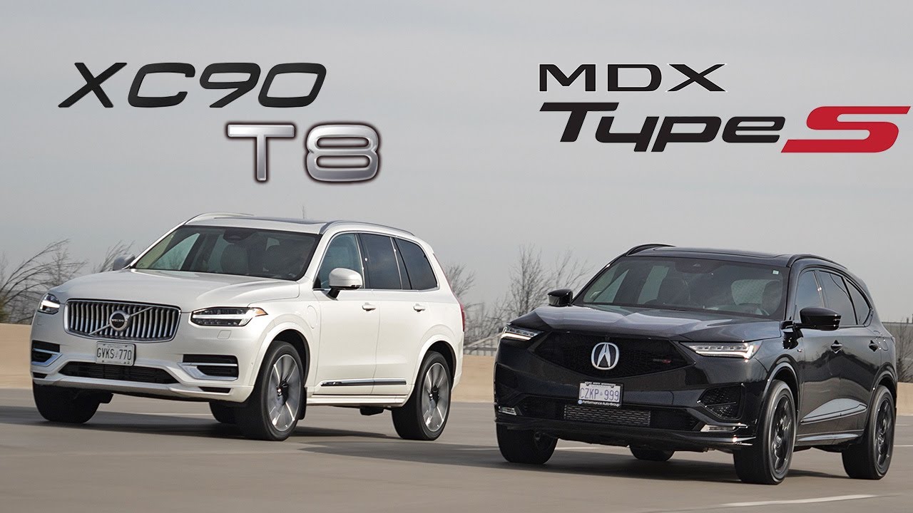 Volvo или Acura? Сравнение Volvo XC90 T8 2024 года и Acura MDX Type S 2024 года.