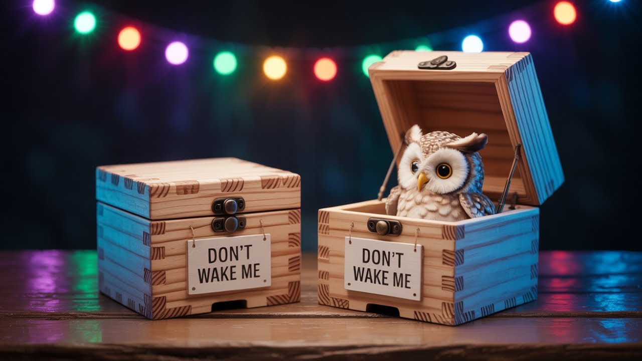 DON'T WAKE THE OWLS !!! - by Sally71 (my shop: www.sally71.com) useless box