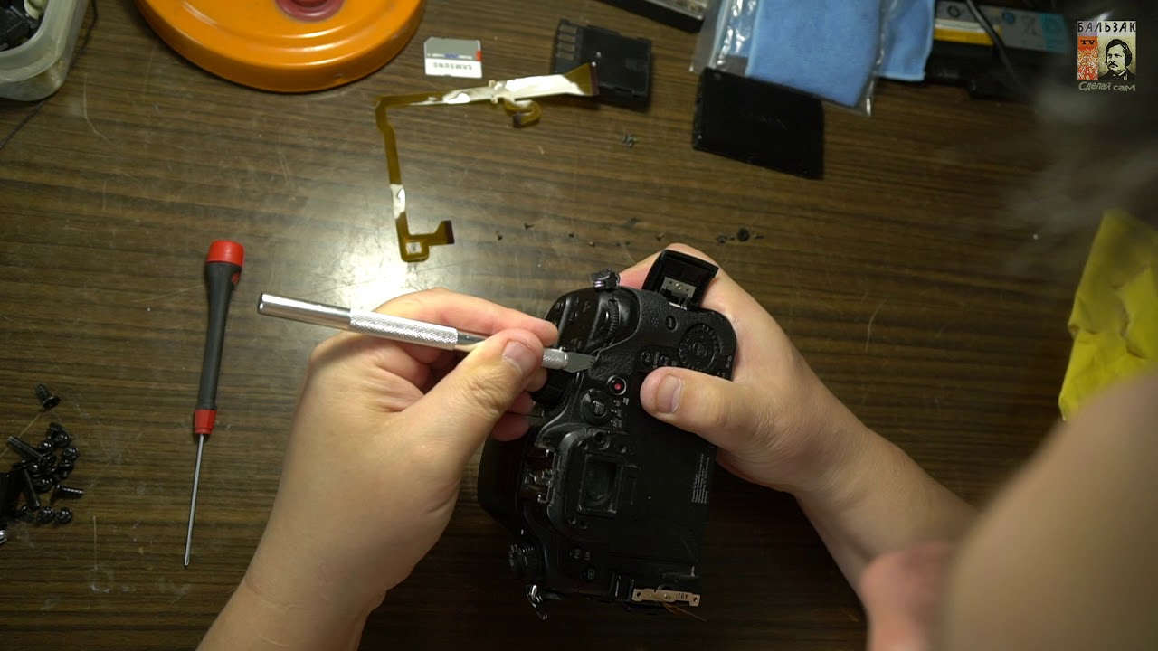 Ремонт камеры Panasonic GH4 замена шлейфа