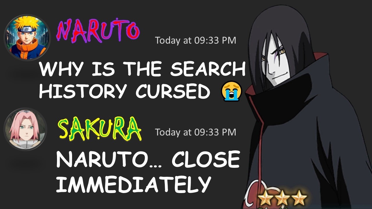 Naruto Found Orochimaru Search History And Shows It To The Legendary Sannin...