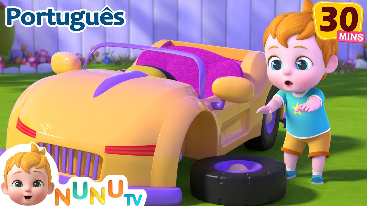 As Rodas do Carro Giram | Música Infantil sobre Transporte | Canções infantis - NuNu Tv