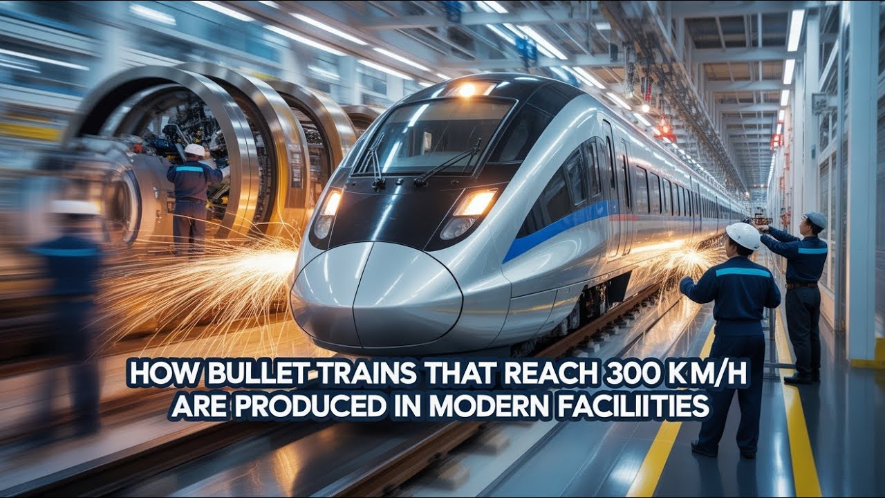 How 300 km/h Bullet Trains Are Built in Modern Factories | Full Manufacturing Process